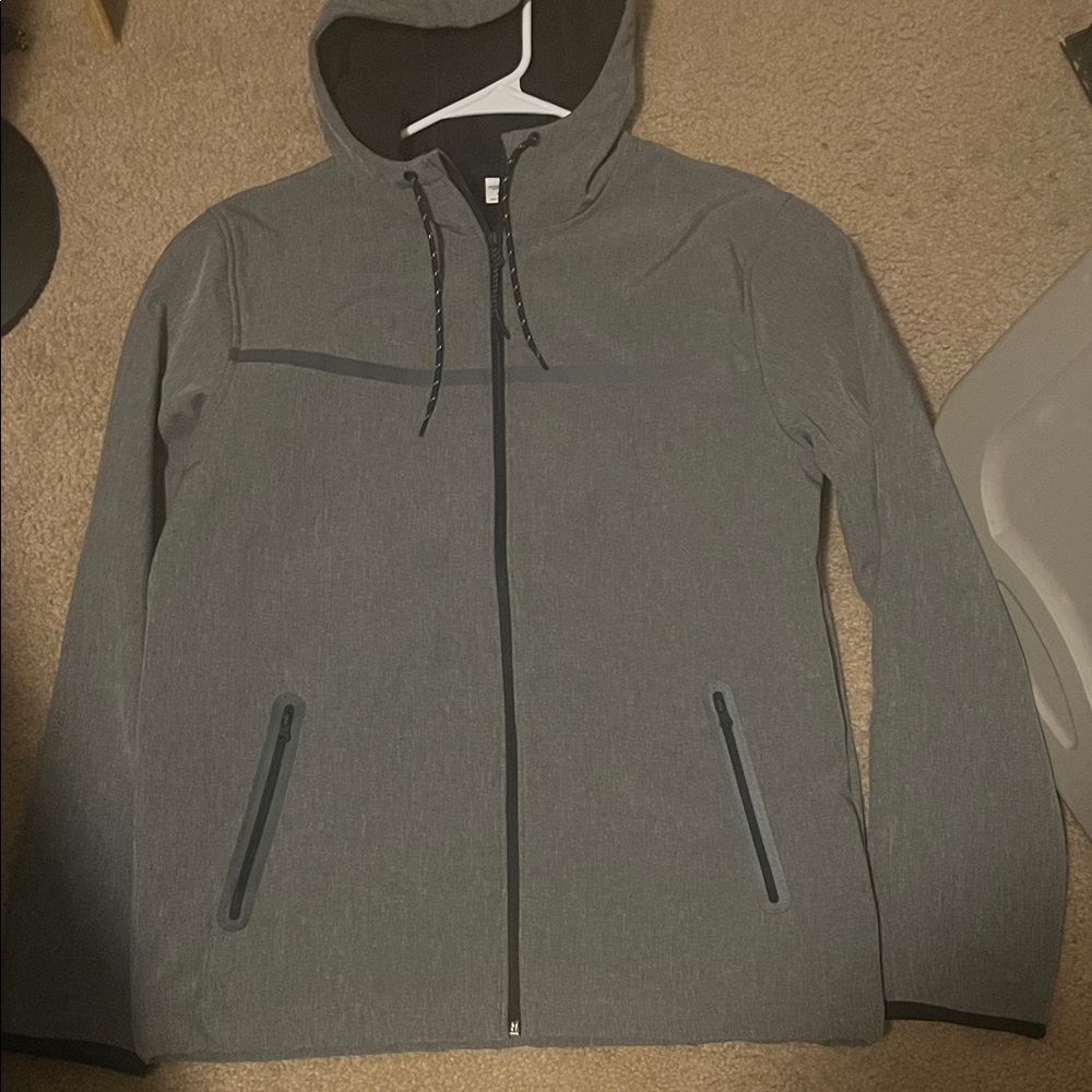 Old Navy Men's Gray Windbreaker Jacket